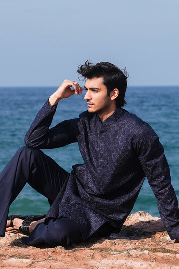 'Navy Blue' Kurta Pajama